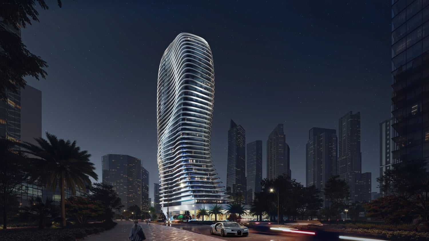 Bugatti Residences by Binghatti, image 7 of 17. Render supplied by developer.