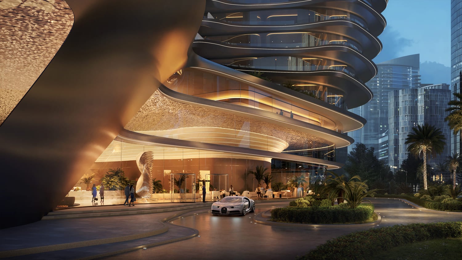 Bugatti Residences by Binghatti, image 9 of 17. Render supplied by developer.