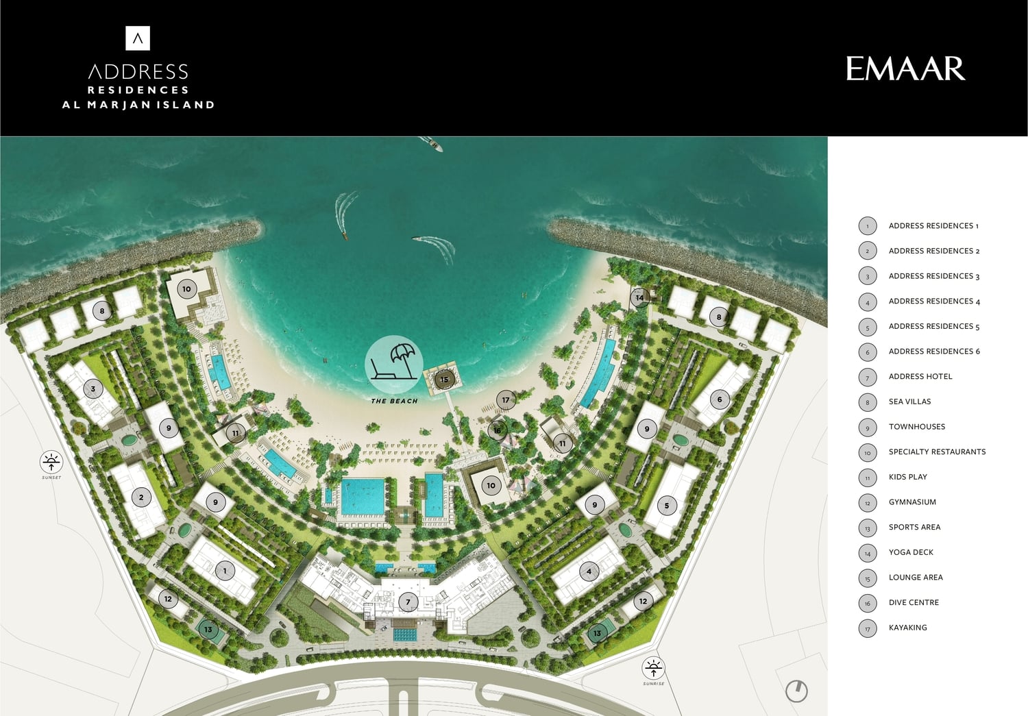 Address Residences Al Marjan Island by Emaar, image 12 of 12. Render supplied by developer.