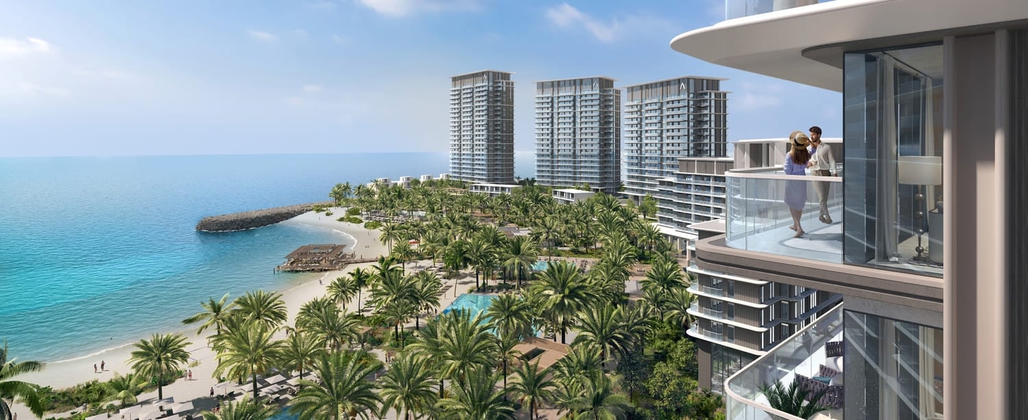 Address Residences Al Marjan Island by Emaar, image 2 of 12. Render supplied by developer.