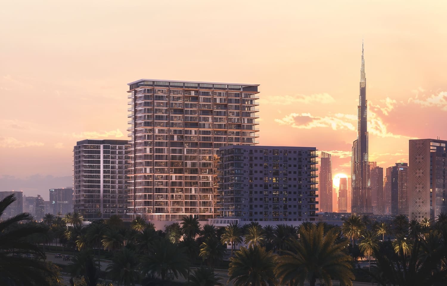 Binghatti Ivory by Binghatti, Al Jaddaf. Render supplied by developer.