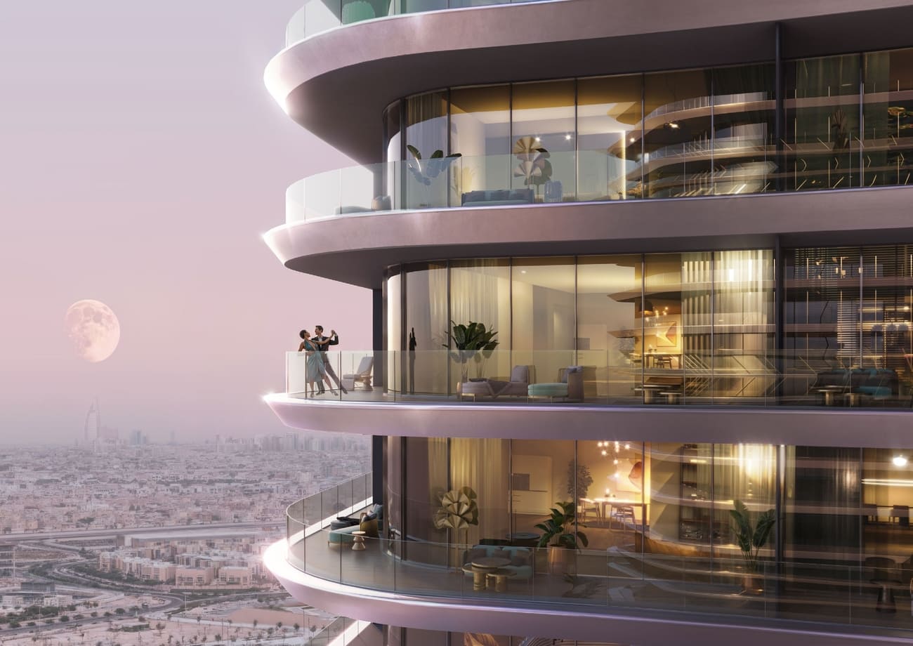 Binghatti Hills, image 2 of 17. Render supplied by developer.