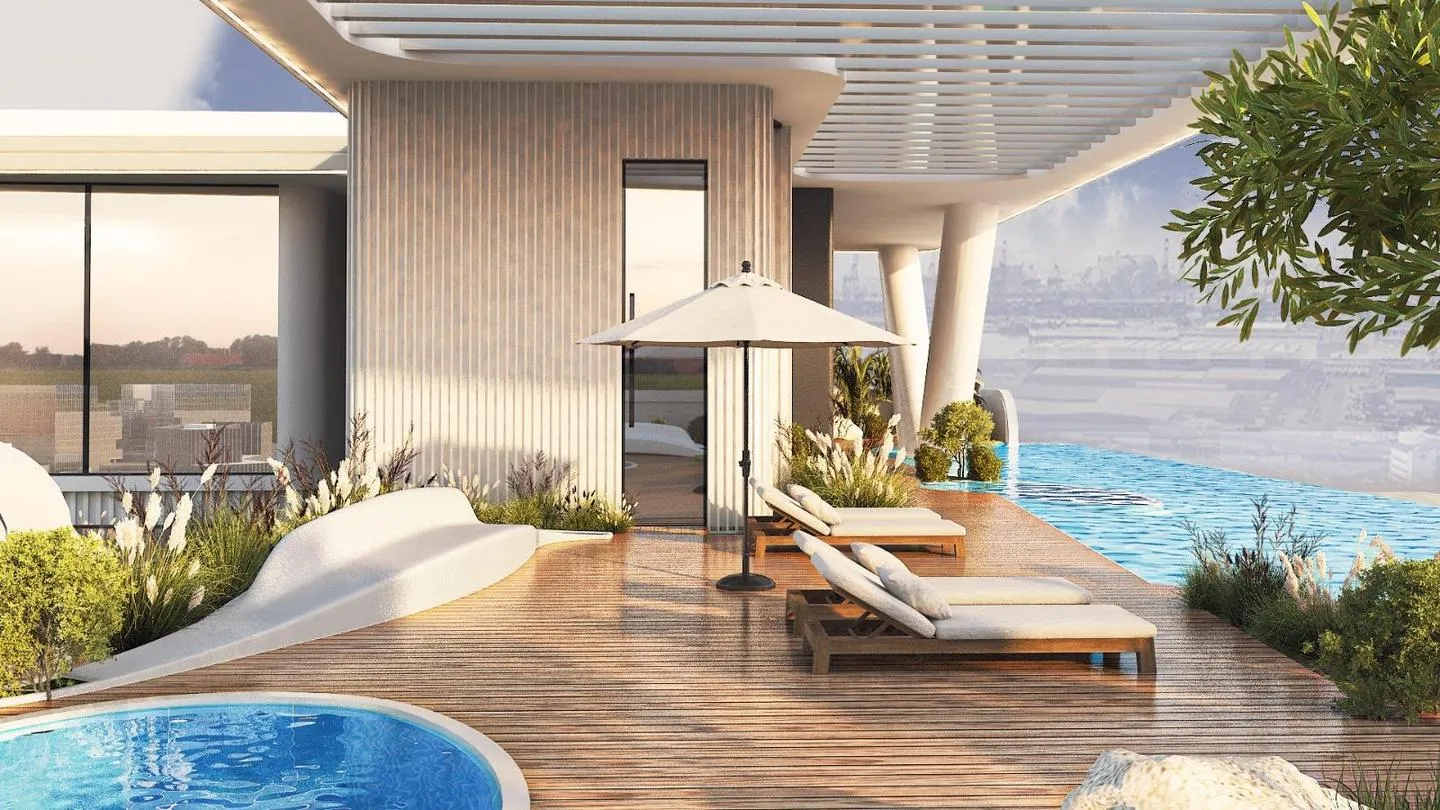 Omya Residences by Pantheon, image 1 of 17. Render supplied by developer.