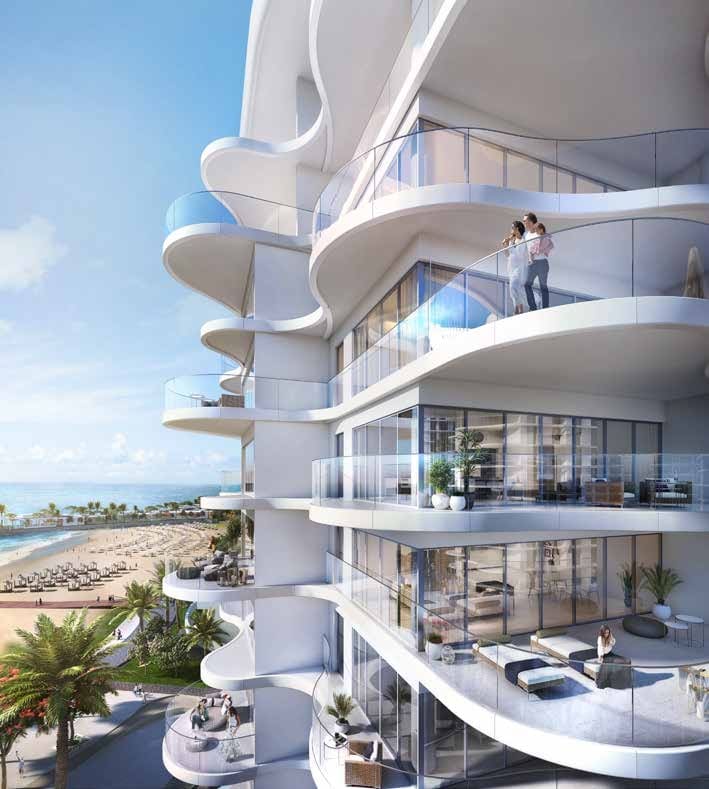 Bay Residences South by RAK Properties, image 2 of 9. Render supplied by developer.