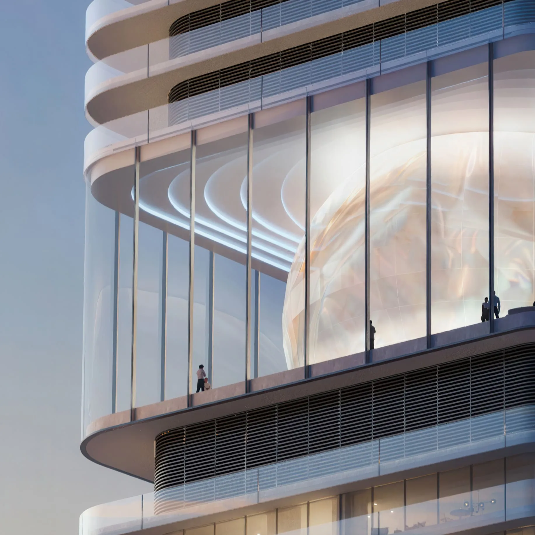 Inaura Hotels & Residences Downtown by ARADA, image 1 of 27. Render supplied by developer.