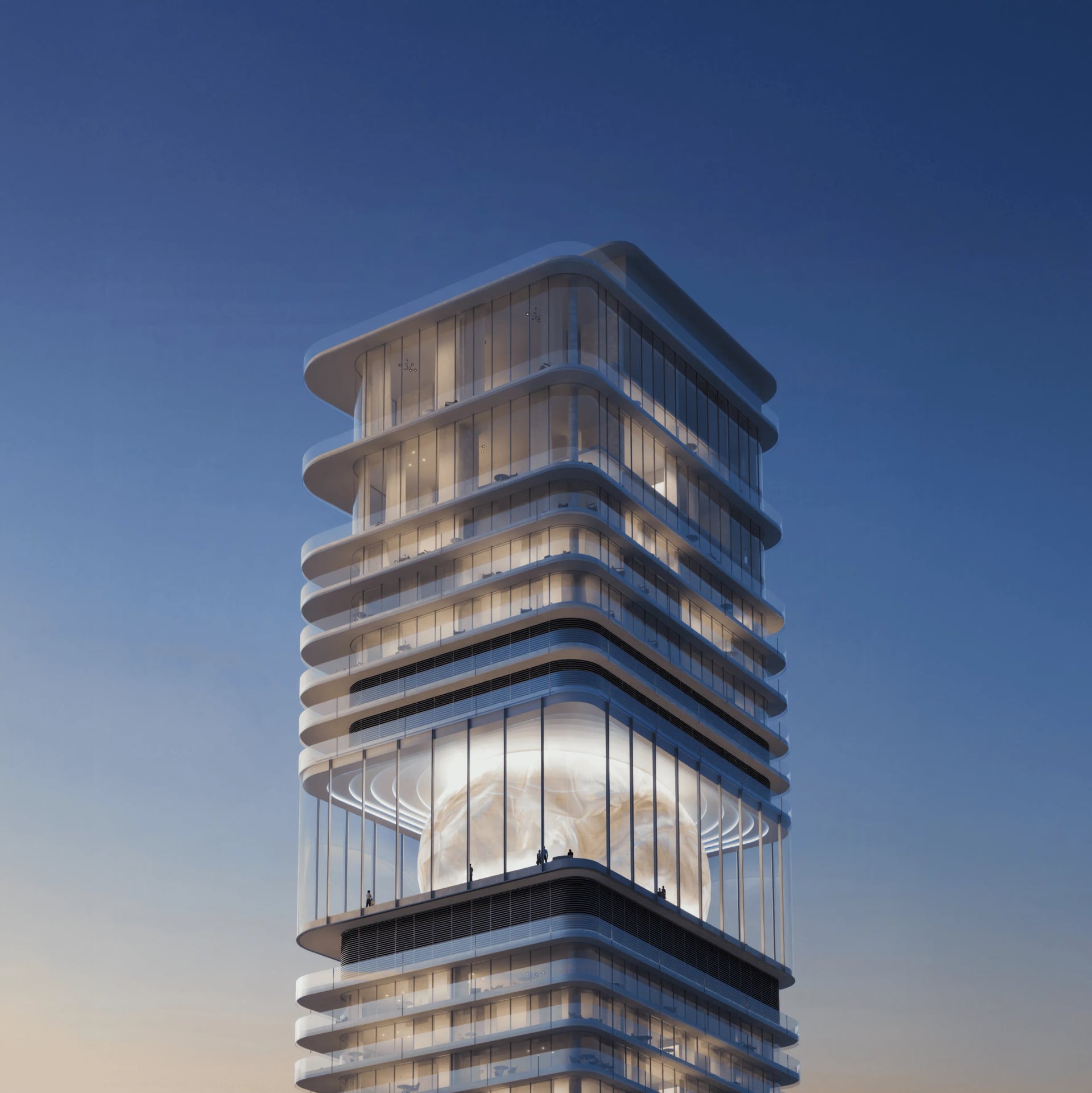 Inaura Hotels & Residences Downtown by ARADA, image 6 of 27. Render supplied by developer.