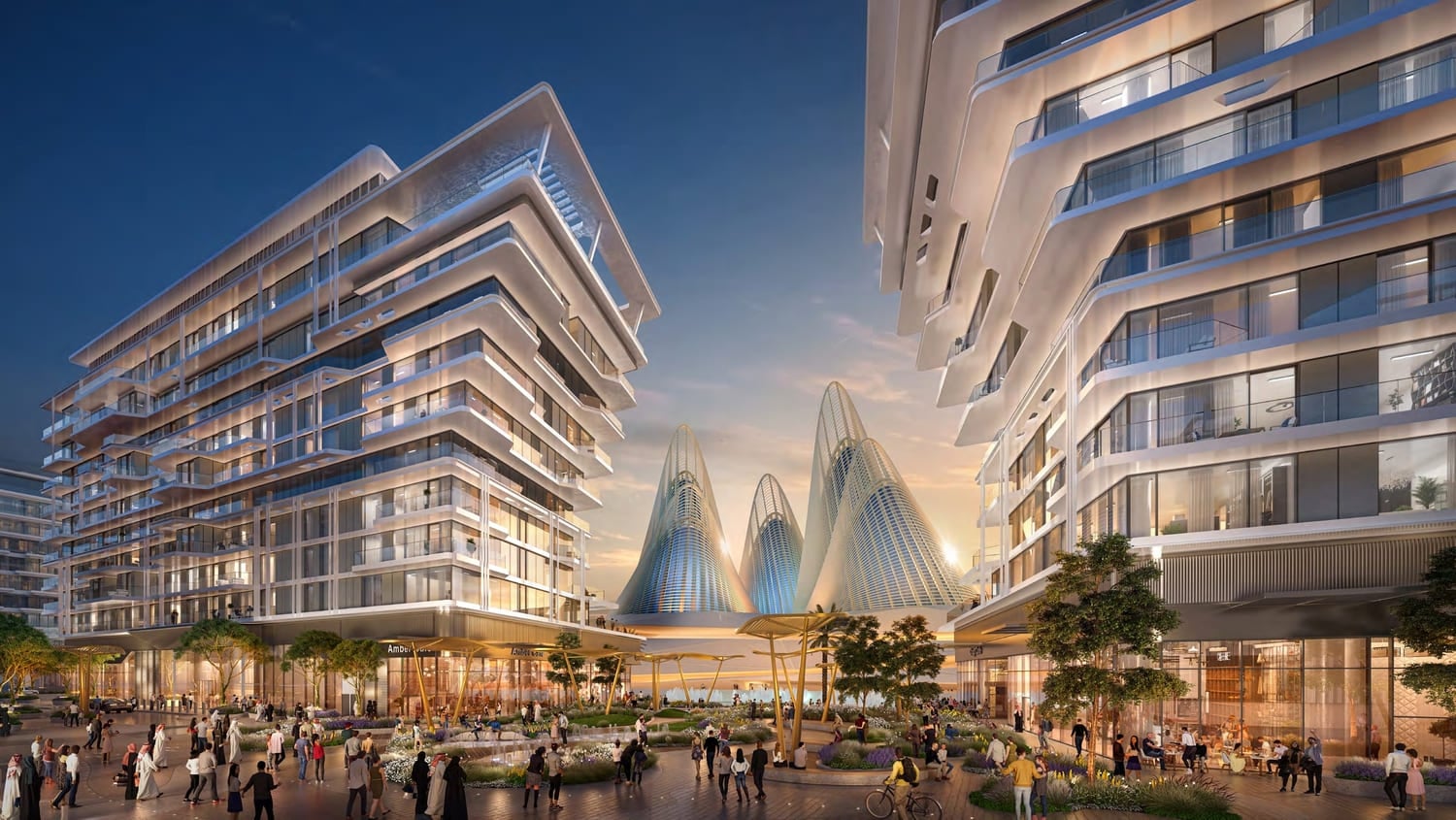 The Source by Aldar, Saadiyat Island. Render supplied by developer.