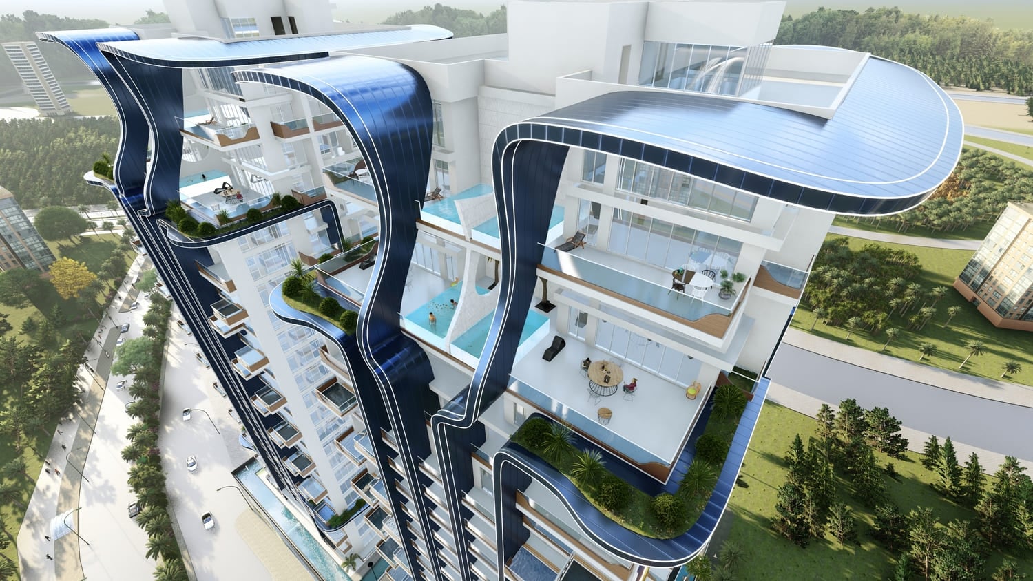 Samana Waves Phase II, image 1 of 21. Render supplied by developer.