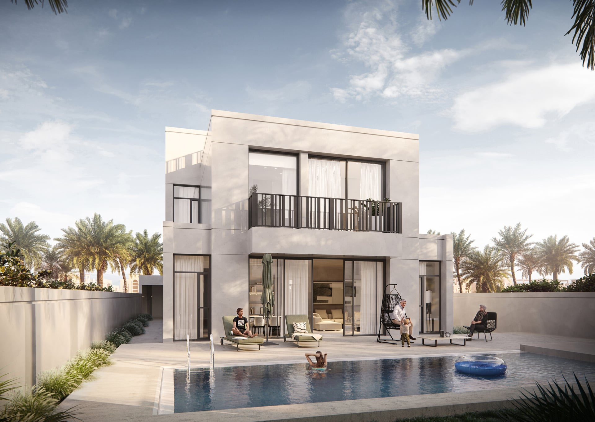 Sunrise Living Villas by H&H Development, Jumeirah Park. Render supplied by developer.