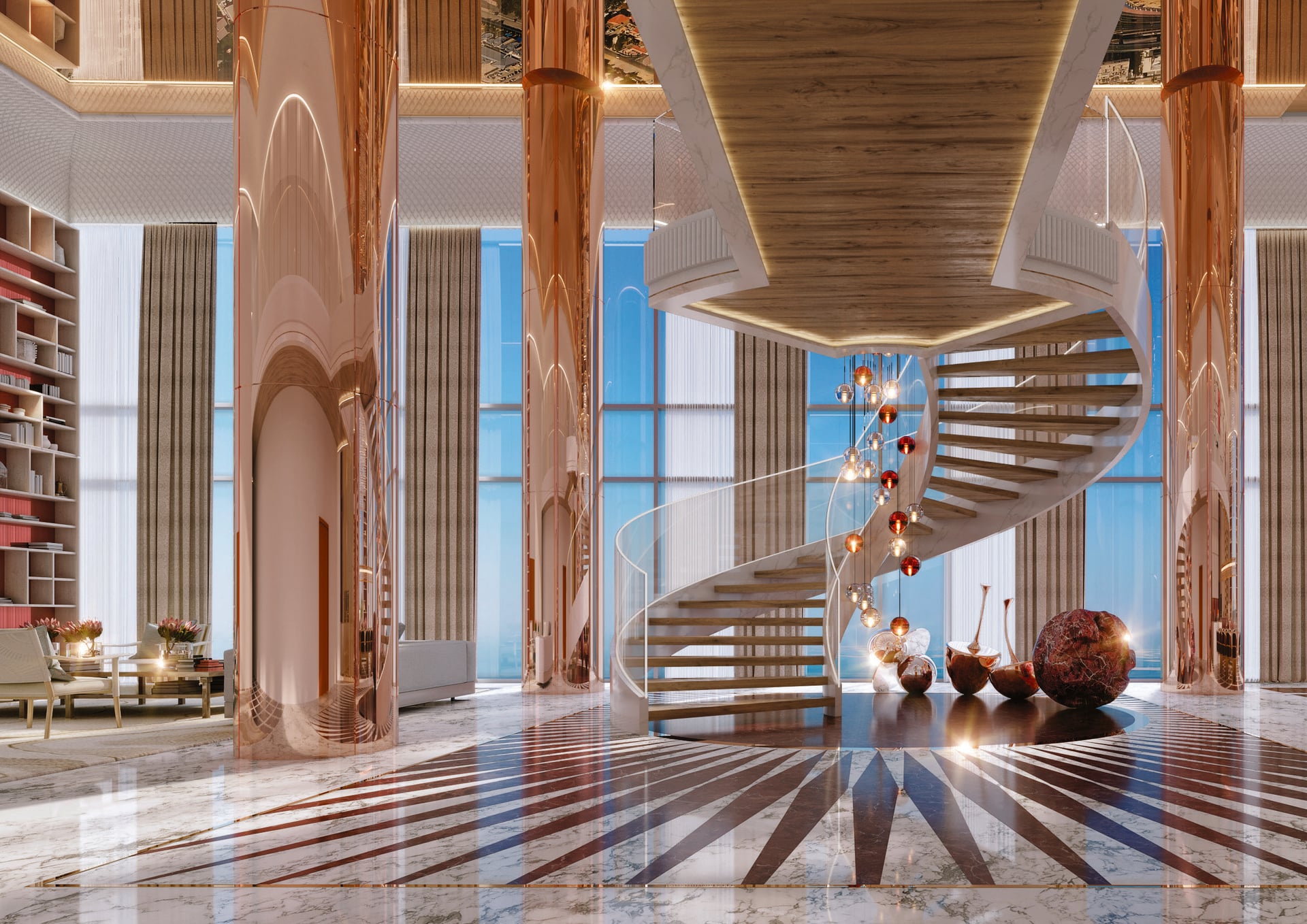 Aykon City 3D (Safa Two de Grisogono) by Damac, image 8 of 9. Render supplied by developer.