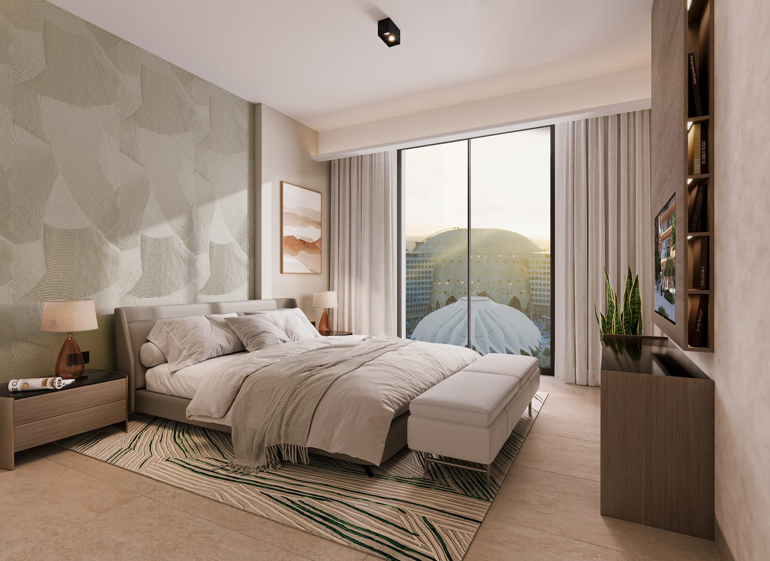 Sidr Residences by Expo City, image 2 of 9. Render supplied by developer.