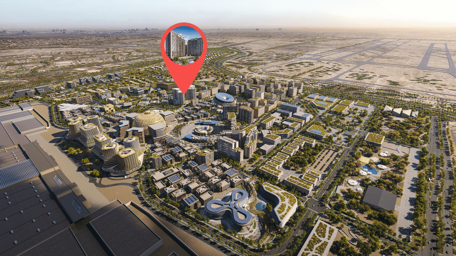 Sidr Residences by Expo City, image 8 of 9. Render supplied by developer.