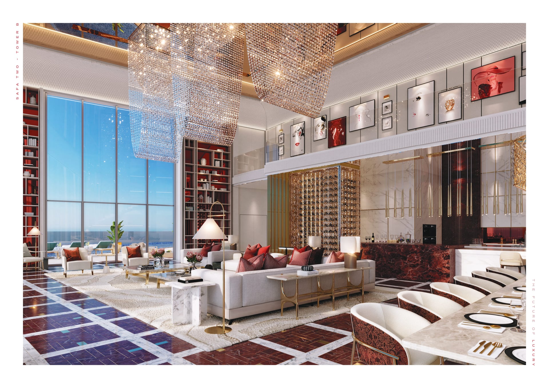 Aykon City 3D (Safa Two de Grisogono) by Damac, image 6 of 9. Render supplied by developer.