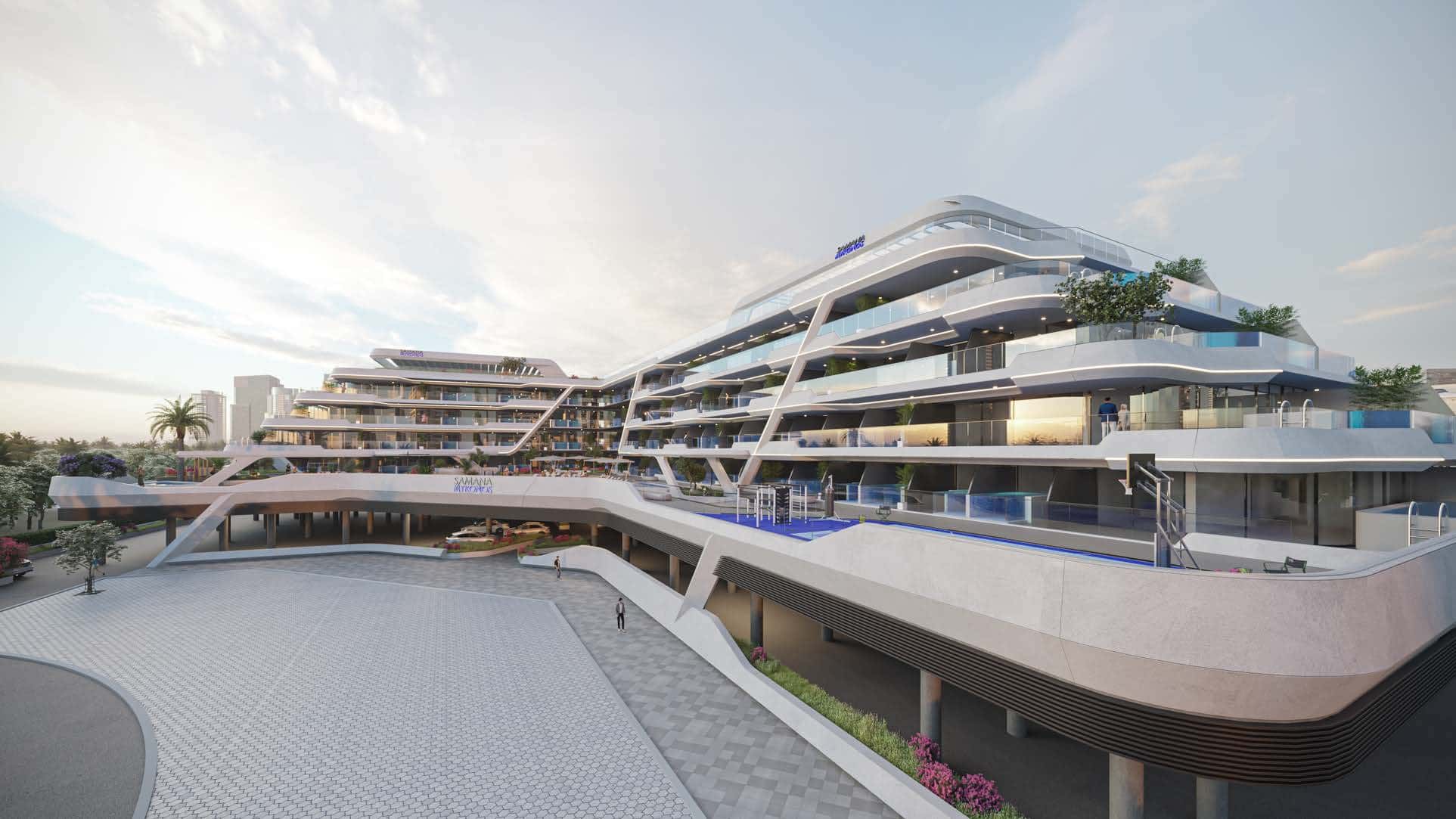 Samana Mykonos, image 1 of 6. Render supplied by developer.
