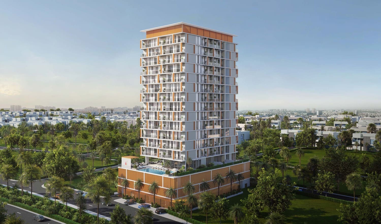 Minati Homes 1 by Januss Developers, Jebel Ali Village. Render supplied by developer.