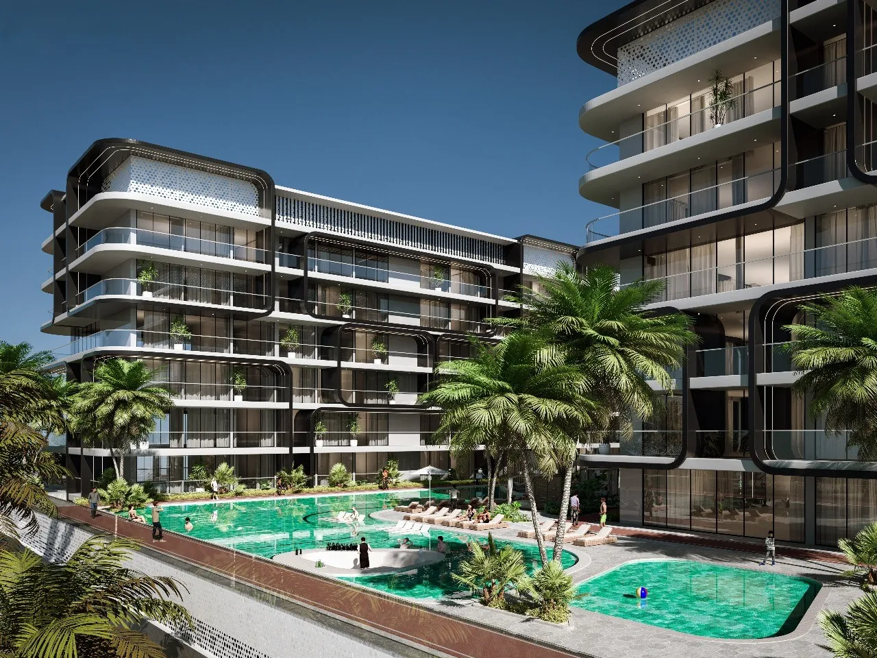 Al Haseen Residences 6 by Dugasta, image 1 of 2. Render supplied by developer.