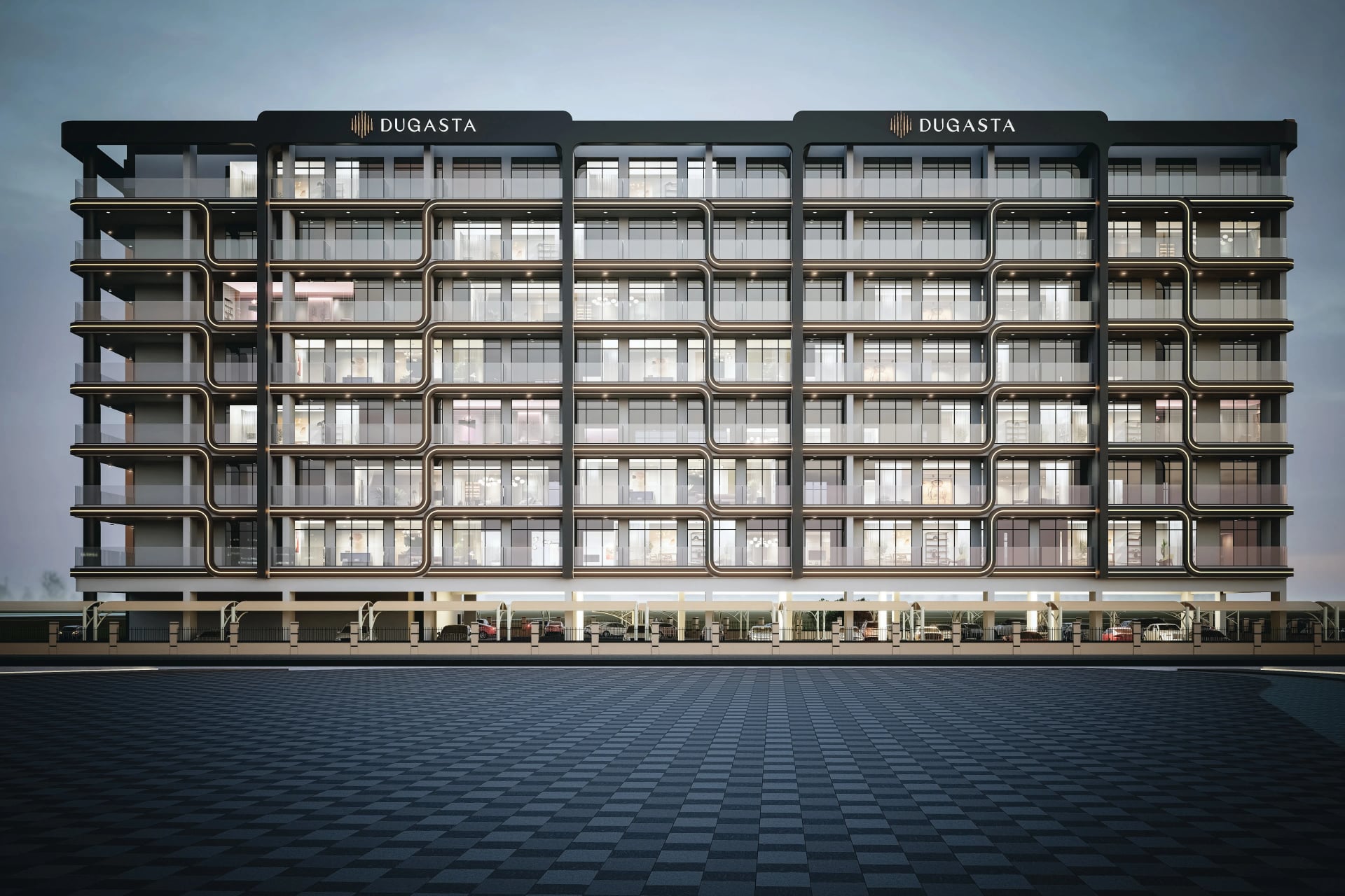 Al Haseen Residences 5 by Dugasta, image 2 of 23. Render supplied by developer.