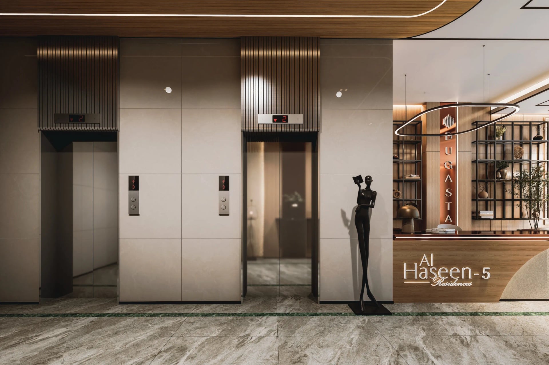 Al Haseen Residences 5 by Dugasta, image 22 of 23. Render supplied by developer.