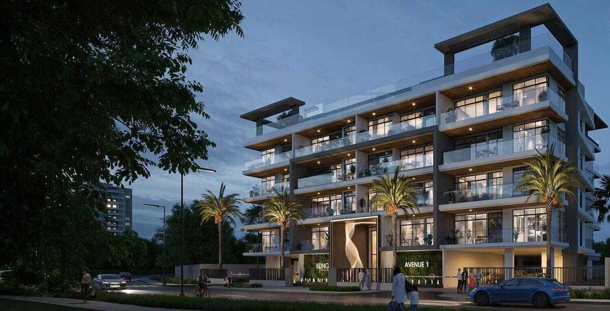 Bling Avenue 1 by Bling Development, Dubai South. Render supplied by developer.