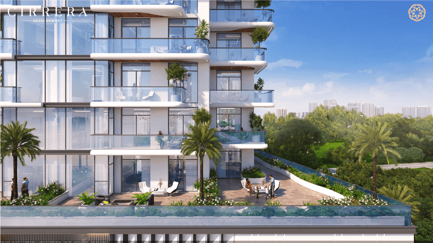 Capital Horizon Terraces by Cirrera (Capital International Real Estate Developer), image 4 of 19. Render supplied by developer.