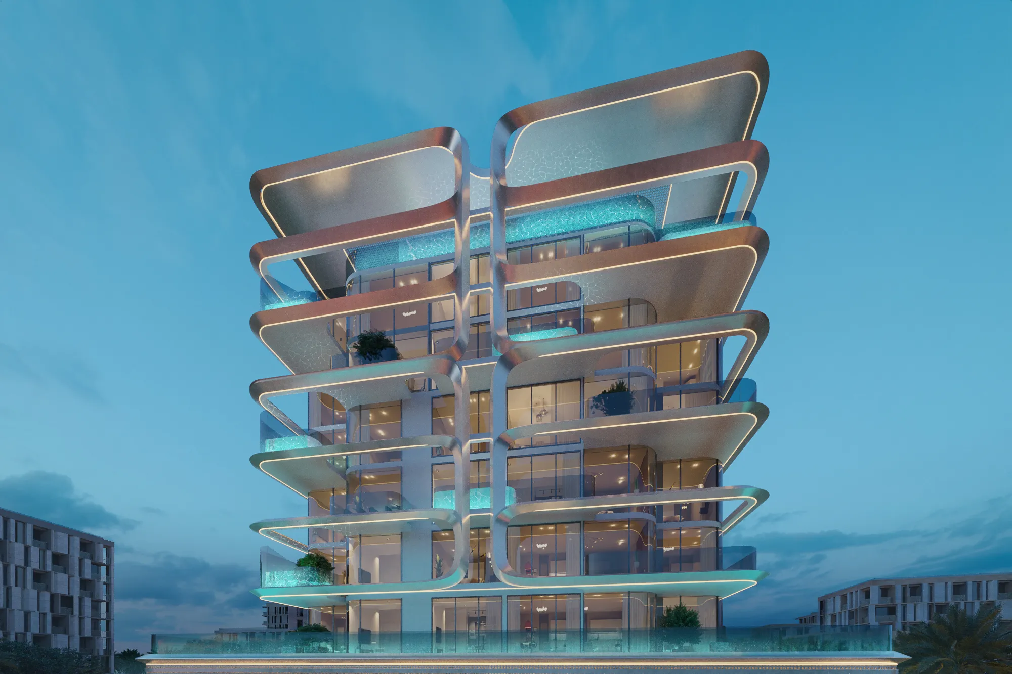 Vue Doree by Crystal Bay Development, image 1 of 13. Render supplied by developer.