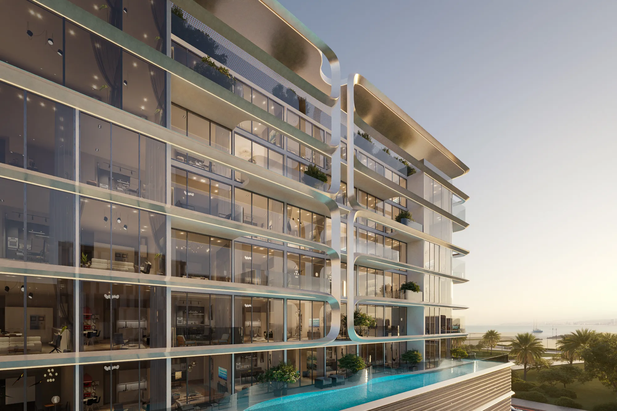 Vue Doree by Crystal Bay Development, image 3 of 13. Render supplied by developer.