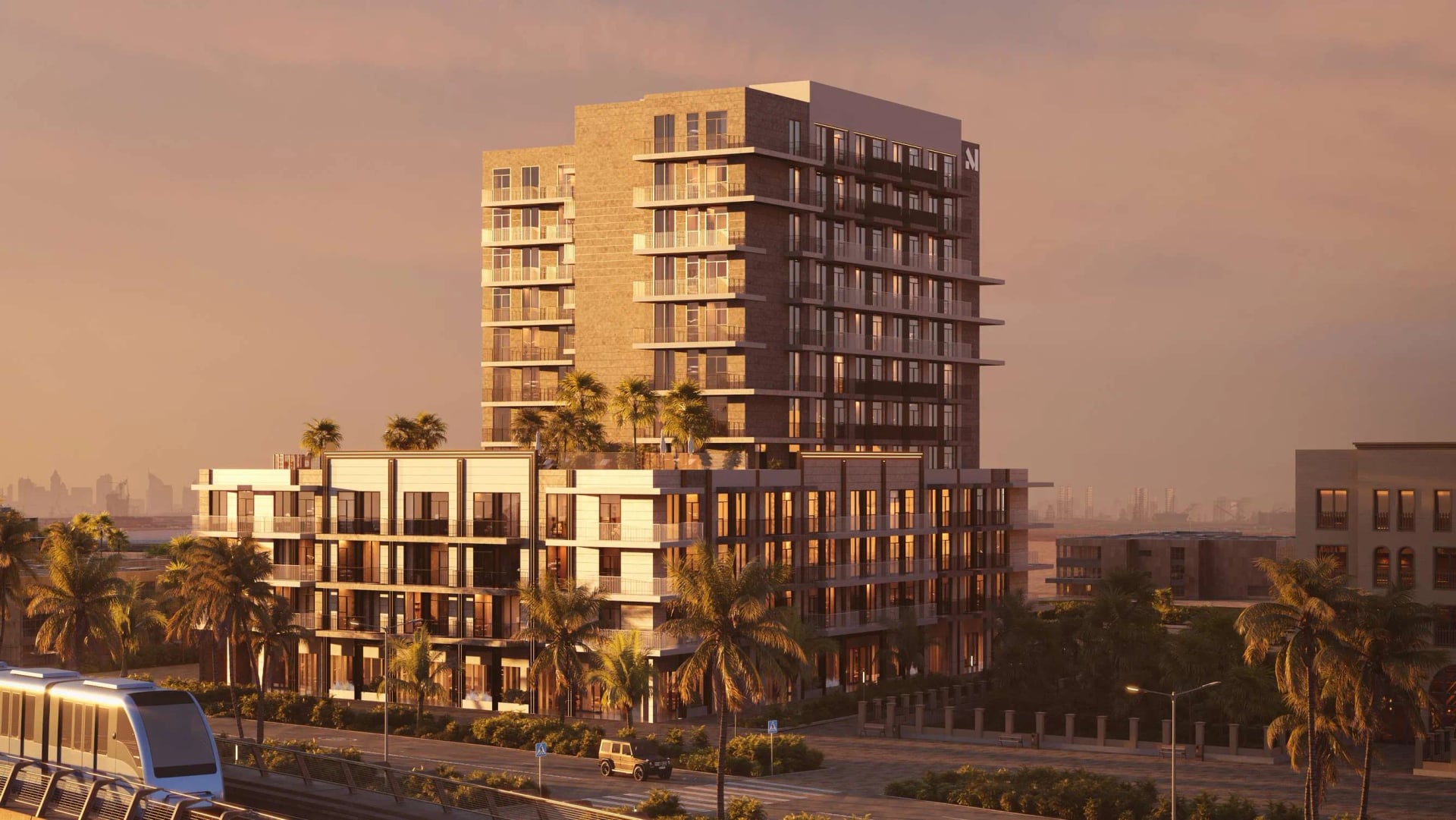 MetroPoint by Forum Real Estate Development, Jabal Ali Industrial 2. Render supplied by developer.