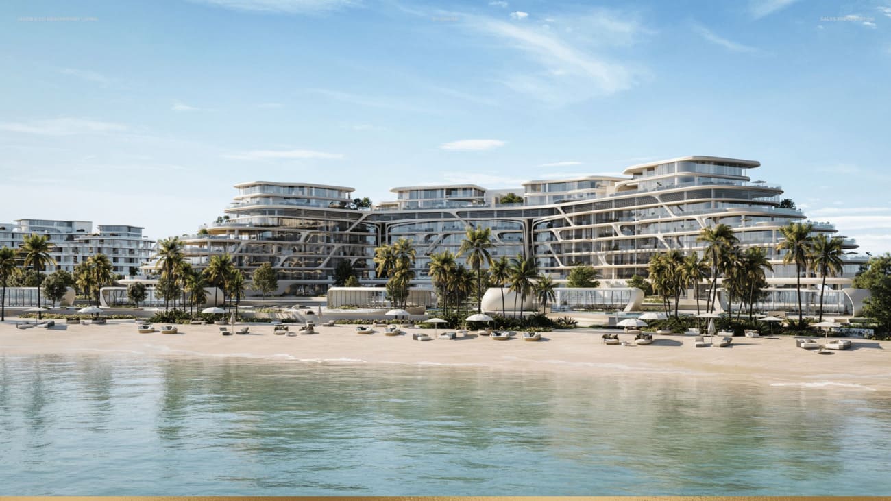 Jacob and Co Beachfront Living by Ohana Development, Ghadeer Al Tayr. Render supplied by developer.