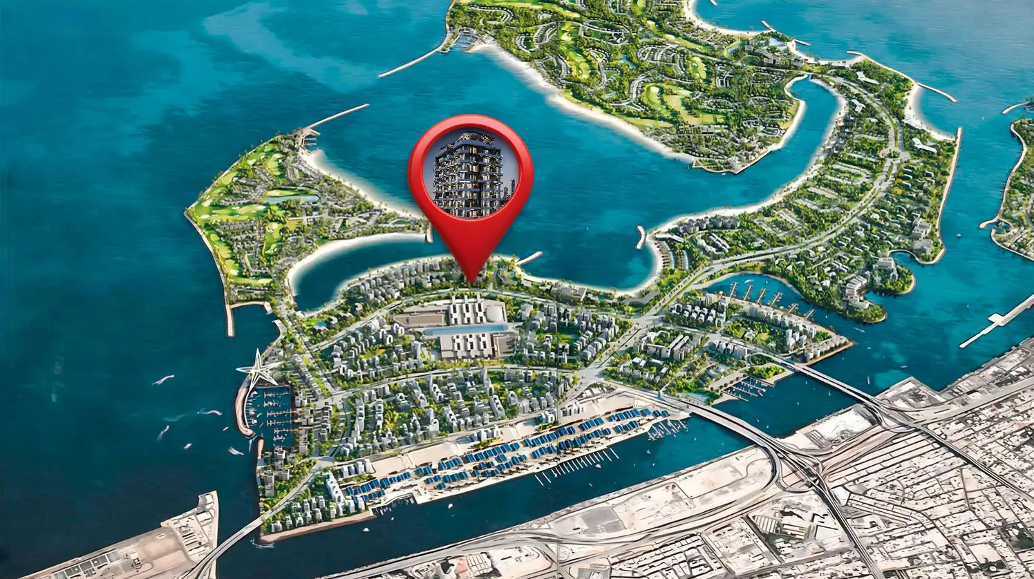 Marea Residences by Sharafi Group, image 13 of 13. Render supplied by developer.