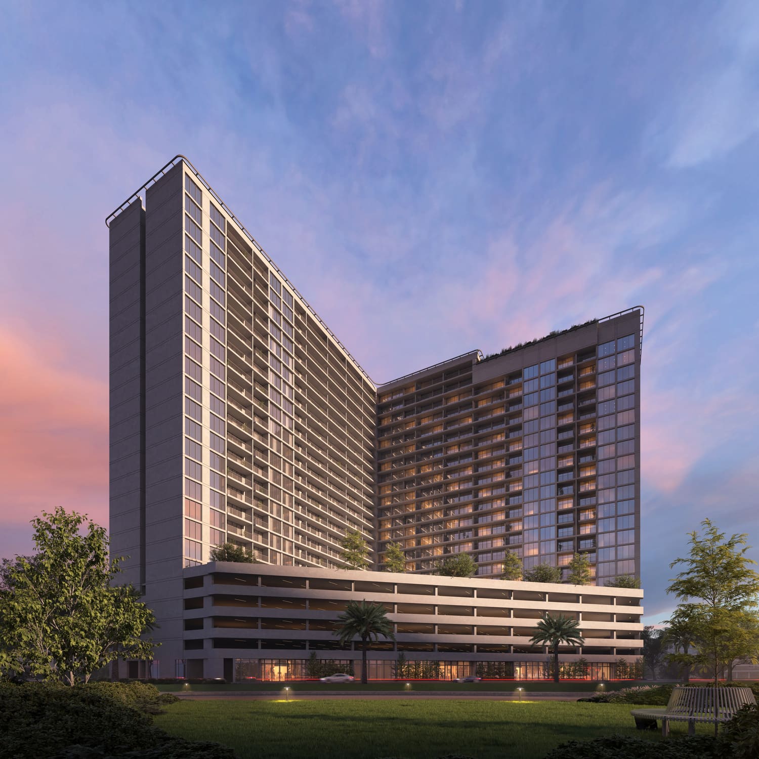 Luma Park Views by TownX Development, image 2 of 20. Render supplied by developer.