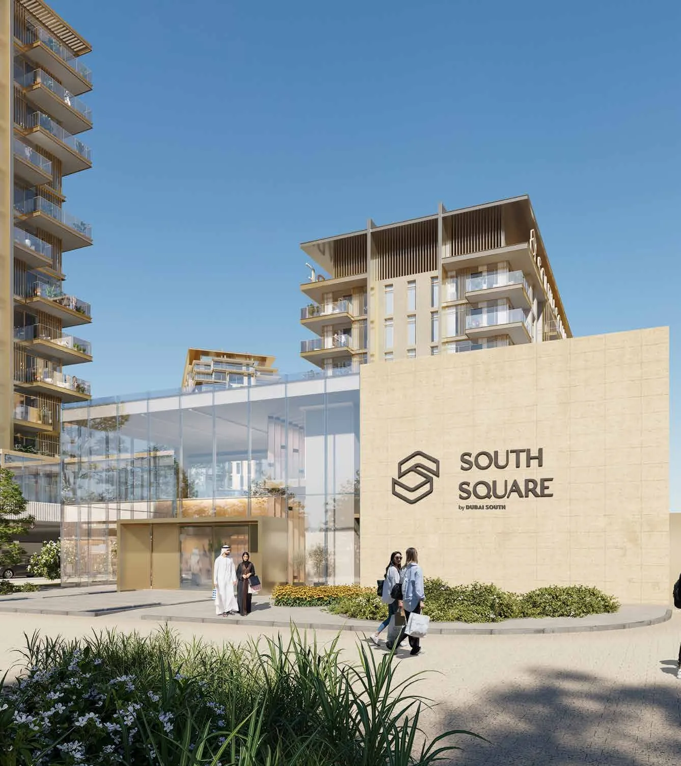 South Square Tower S1 by Dubai South, image 1 of 8. Render supplied by developer.