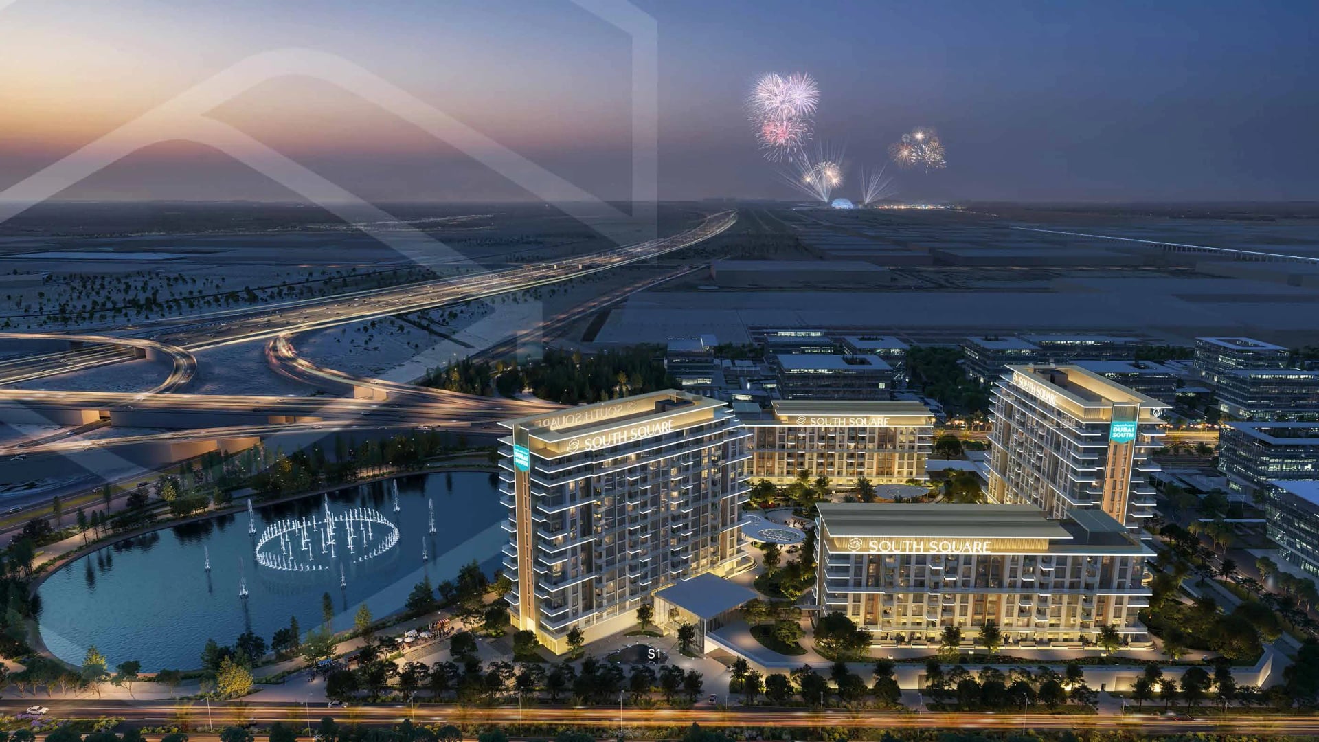 South Square Tower S1 by Dubai South, image 6 of 8. Render supplied by developer.