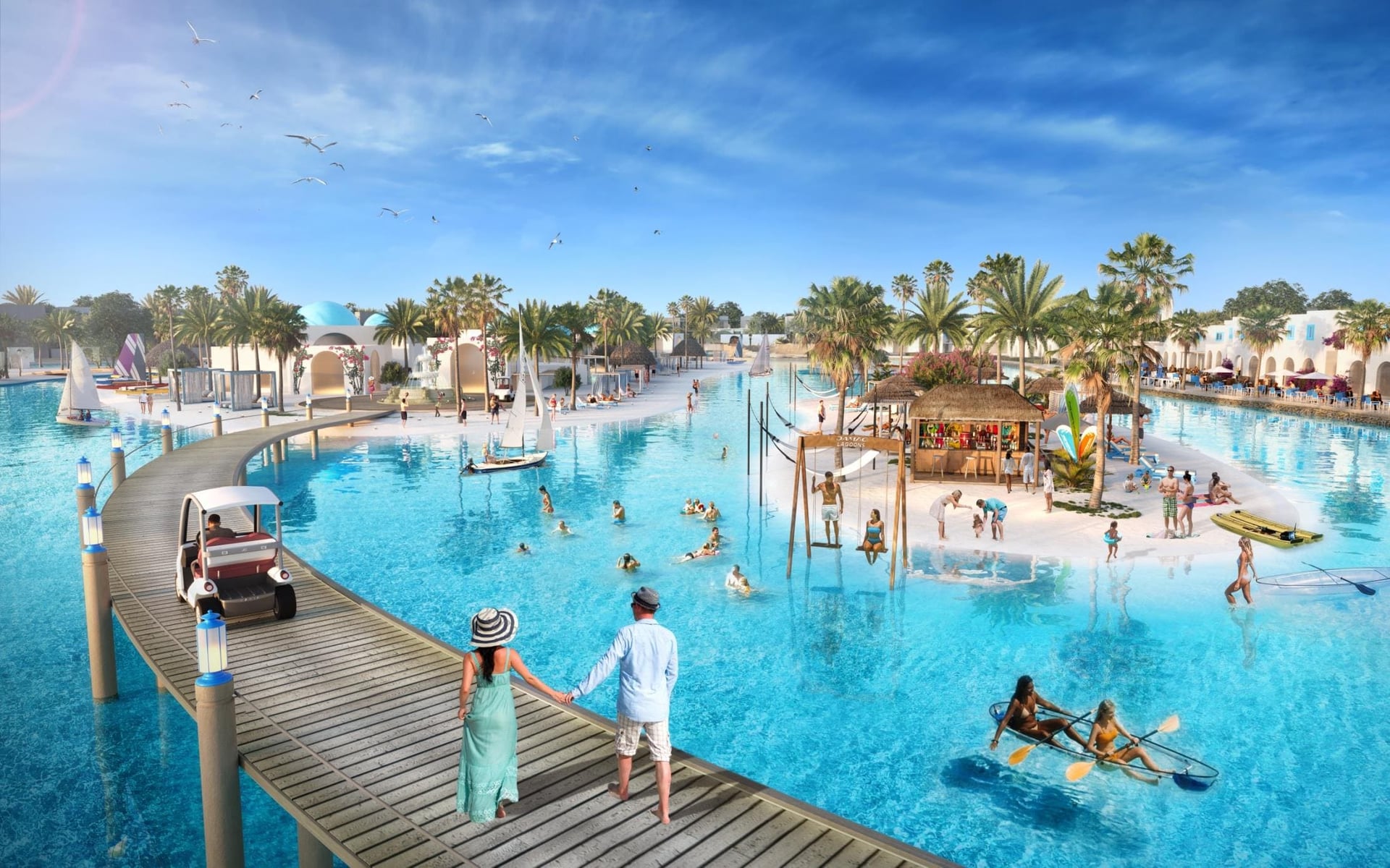 DAMAC Lagoons, image 3 of 11. Render supplied by developer.