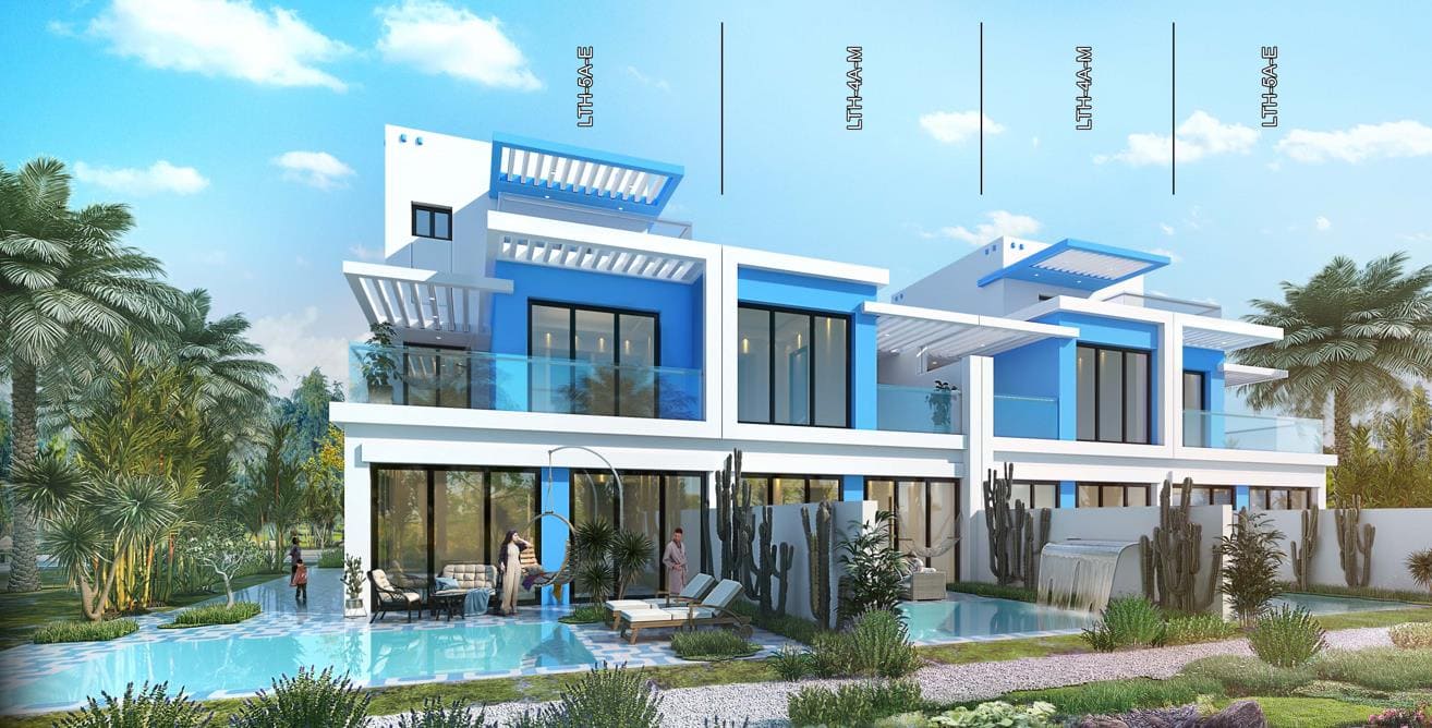 DAMAC Lagoons, image 4 of 11. Render supplied by developer.