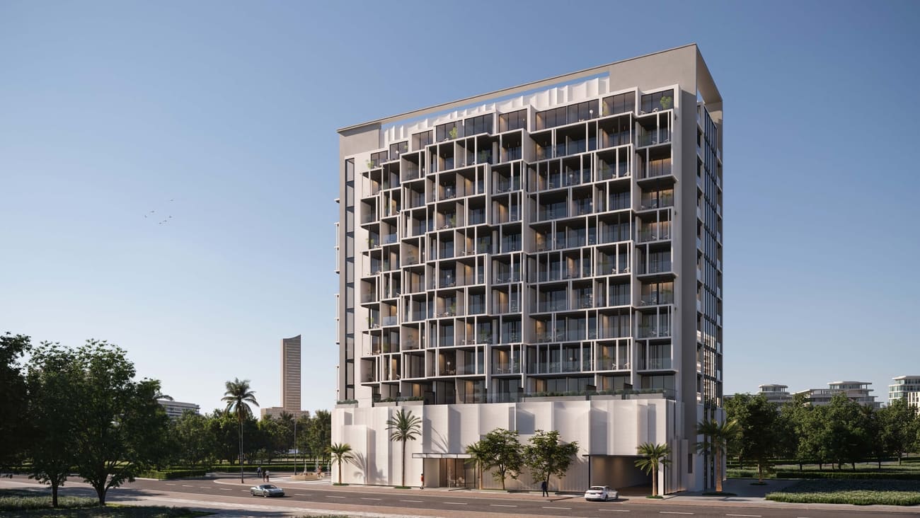 Island Heights by Range Development, Al Marjan Island. Render supplied by developer.