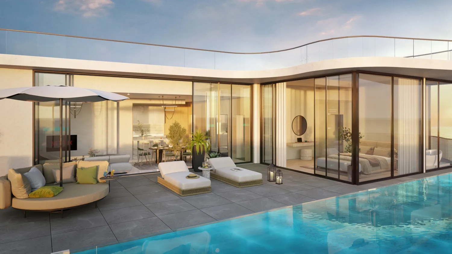 Aqua Maya by BNW Developments, image 1 of 25. Render supplied by developer.