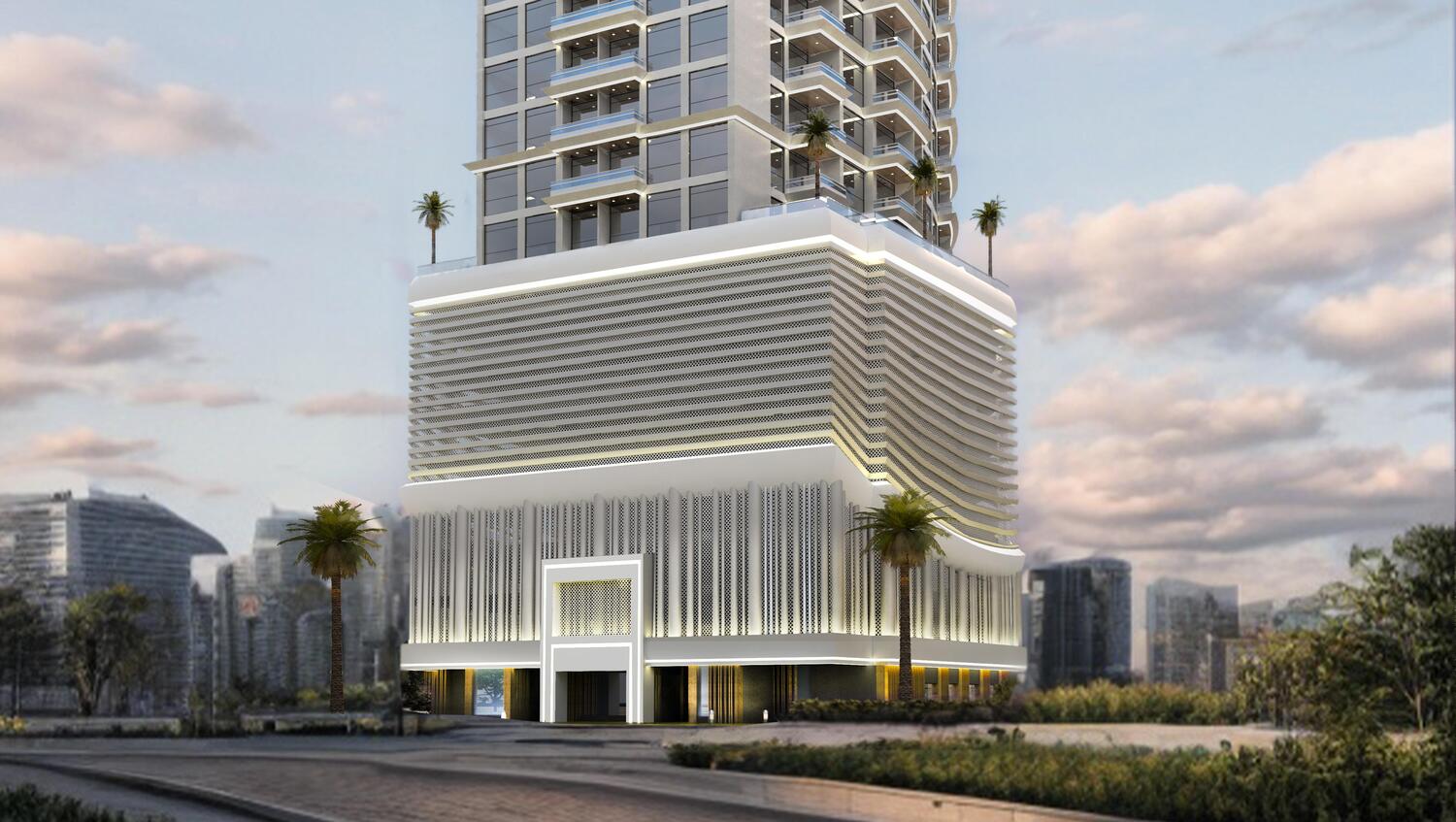 Ajman Pearl Tower by GJ Properties, image 1 of 10. Render supplied by developer.