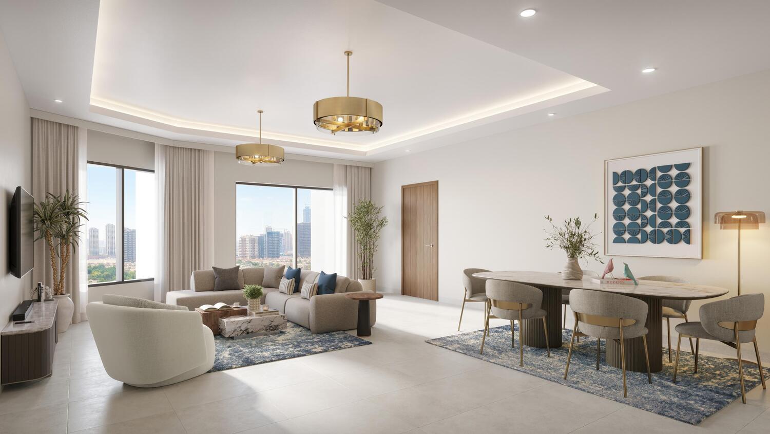 Ajman Pearl Tower by GJ Properties, image 8 of 10. Render supplied by developer.