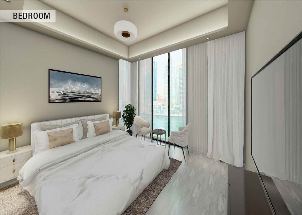 Ajman Creek Towers by GJ Properties, image 8 of 10. Render supplied by developer.