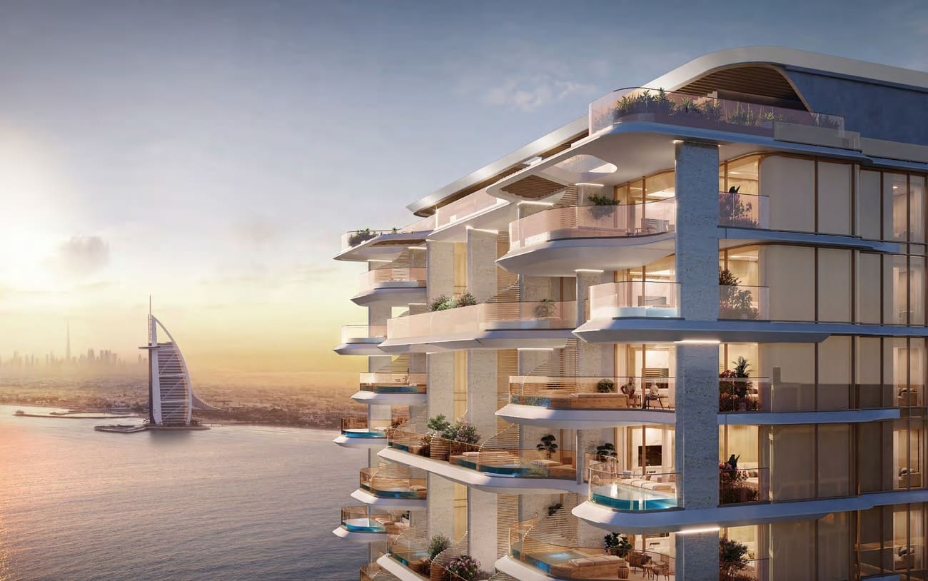 Vitalia Palm Jumeirah Residences by Pinnacle AKS Real Estate Development, Palm Jumeirah. Render supplied by developer.