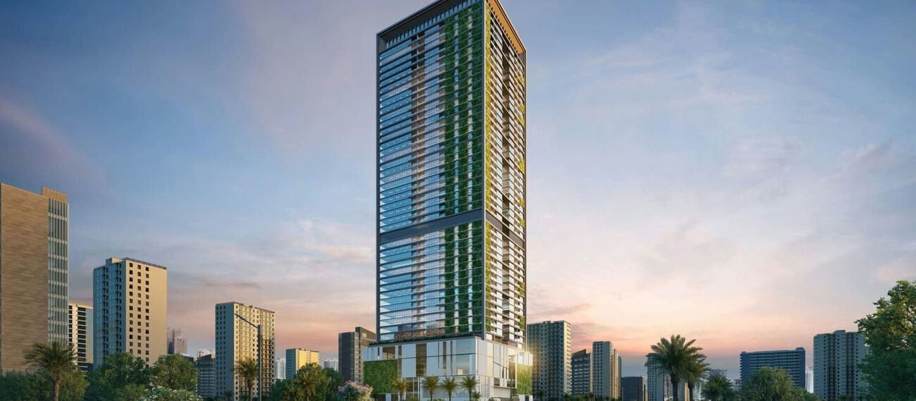 Sky Gardens Tower by GJ Properties, Al Heliow. Render supplied by developer.