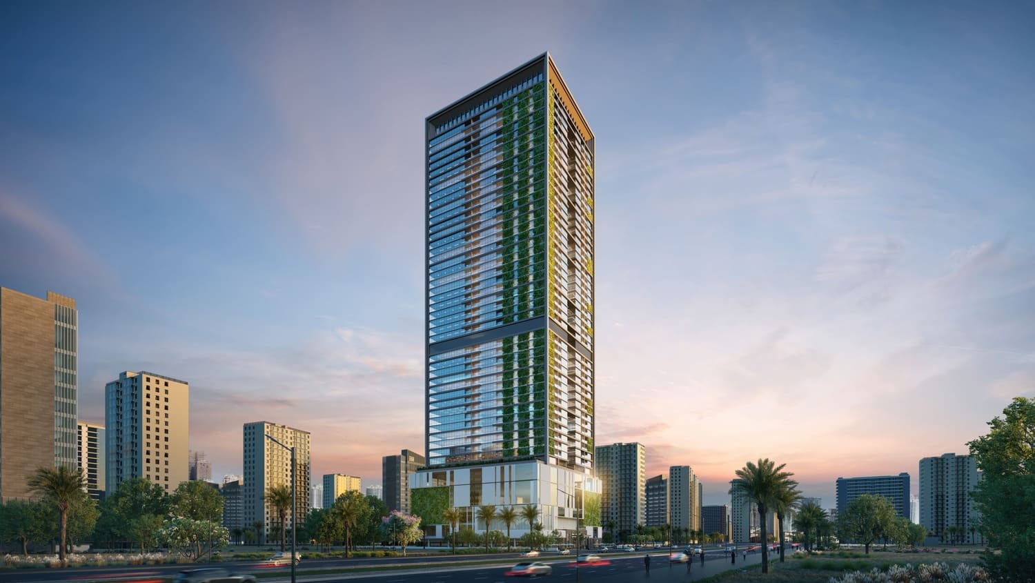 Sky Gardens Tower by GJ Properties, image 2 of 7. Render supplied by developer.