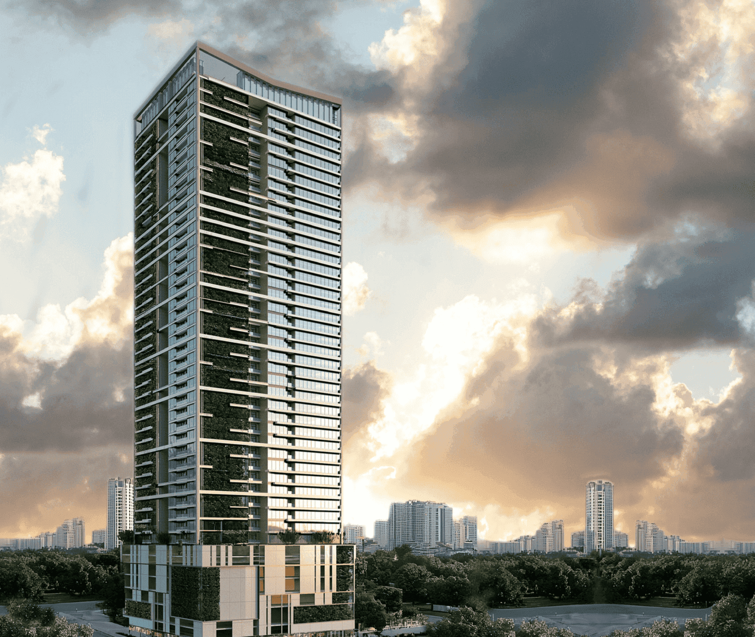 Sky Gardens Tower by GJ Properties, image 3 of 7. Render supplied by developer.