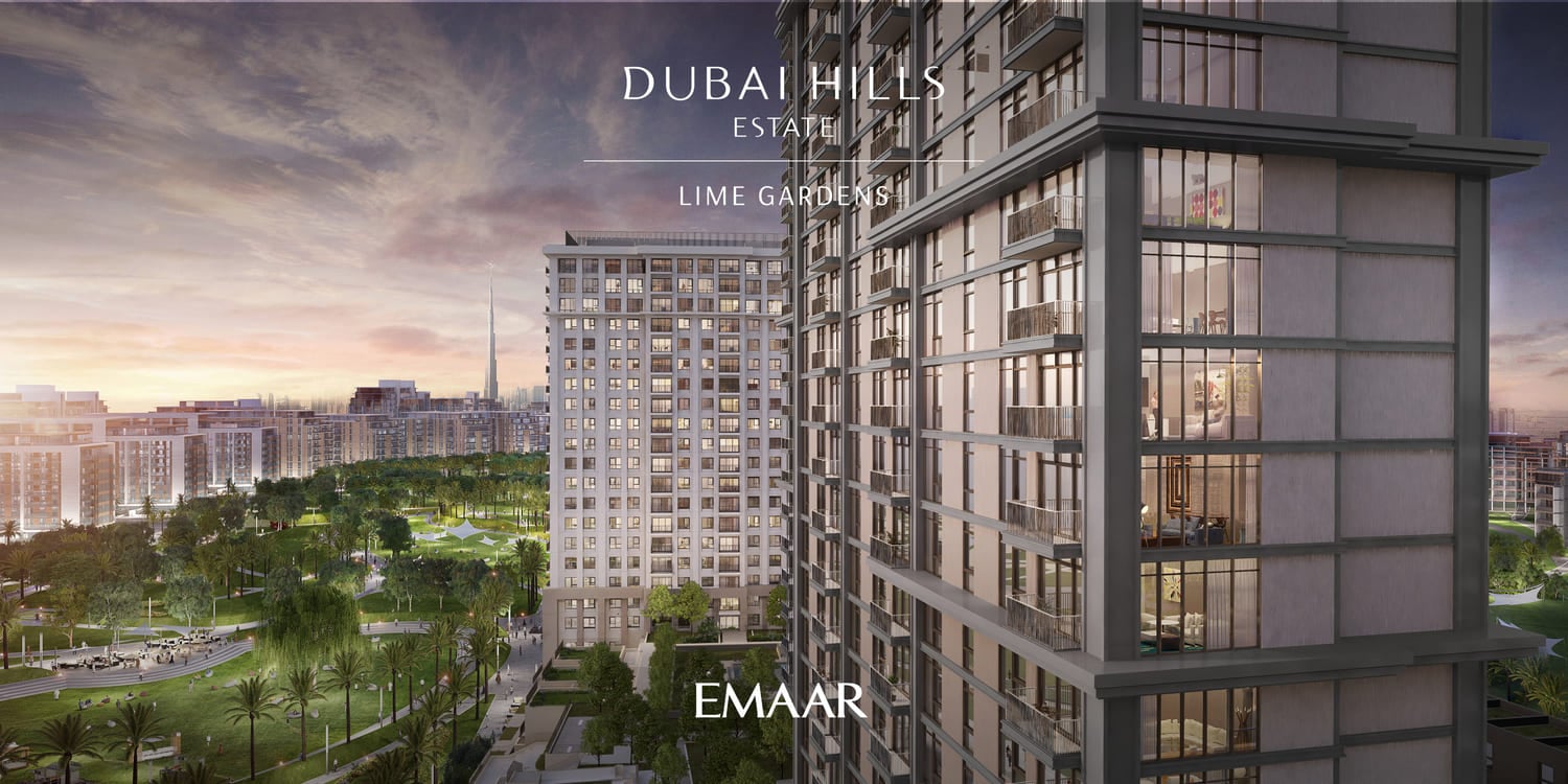 Lime Gardens by Emaar, image 1 of 8. Render supplied by developer.
