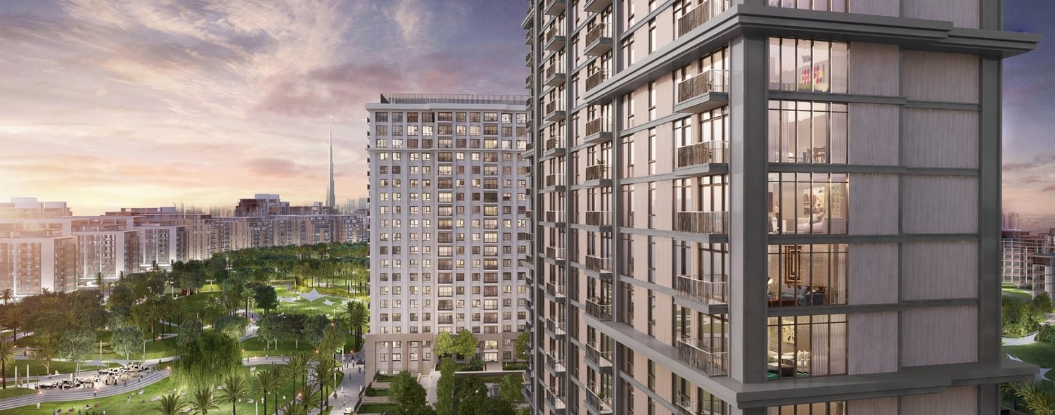 Lime Gardens by Emaar, image 3 of 8. Render supplied by developer.