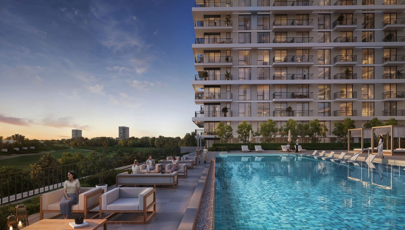 Golf Meadow by Emaar, image 1 of 6. Render supplied by developer.