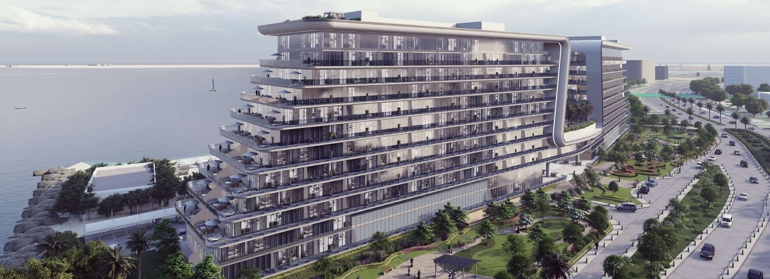 Yas Beach Residence by Siadah Development, image 2 of 8. Render supplied by developer.
