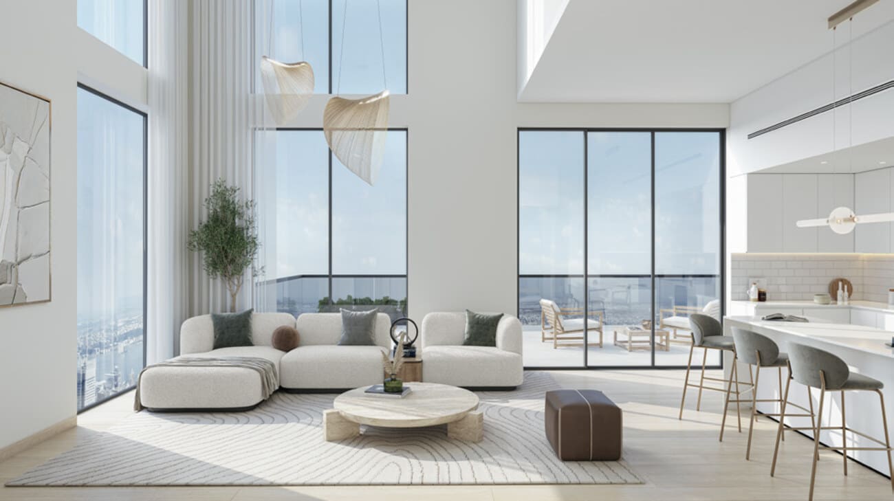 Ghaff Land Residence by Arabian Gulf Properties, image 3 of 7. Render supplied by developer.