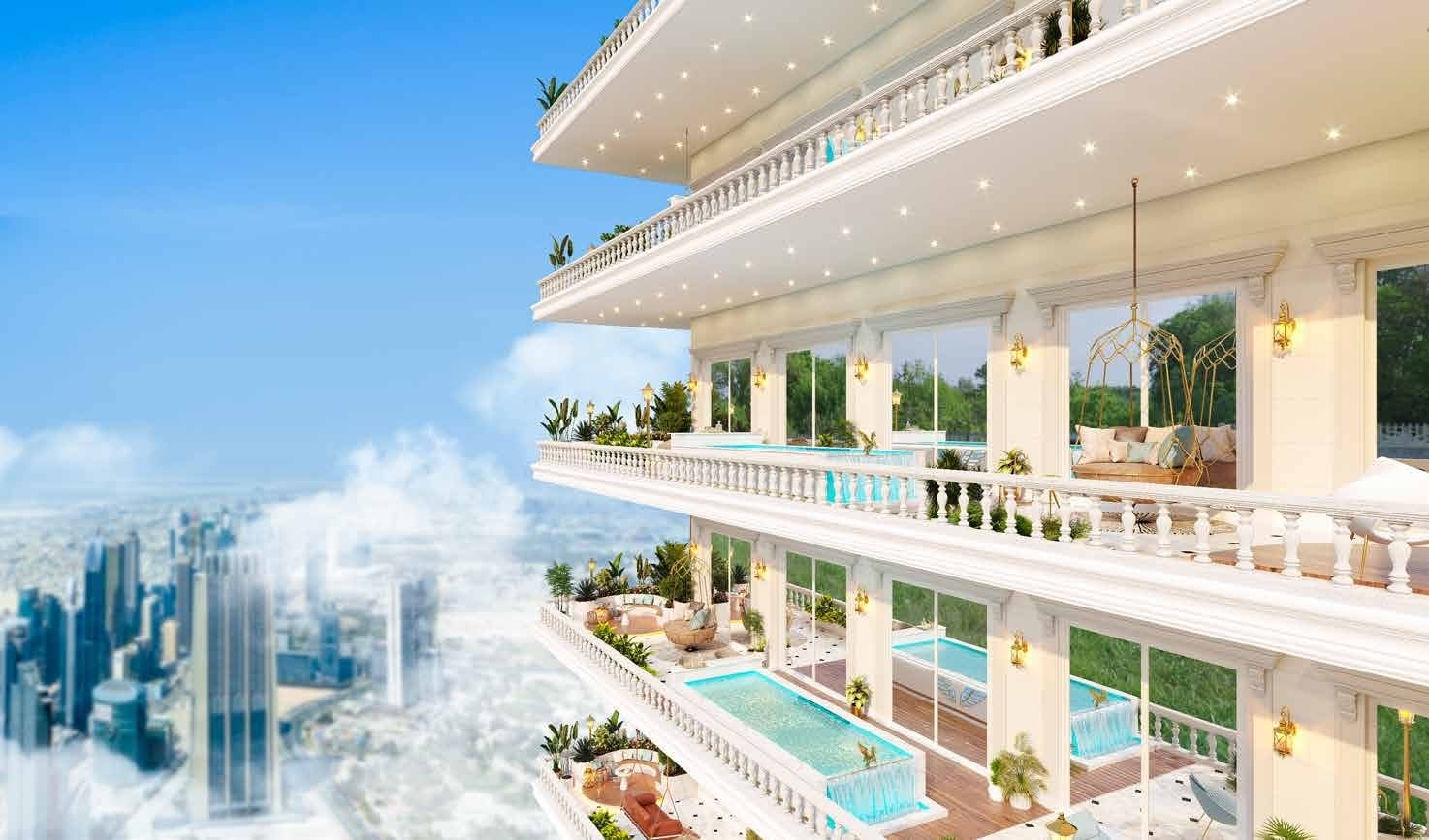 Aqua Dimore by Vincitore Development in Al Barsha, render supplied by developer