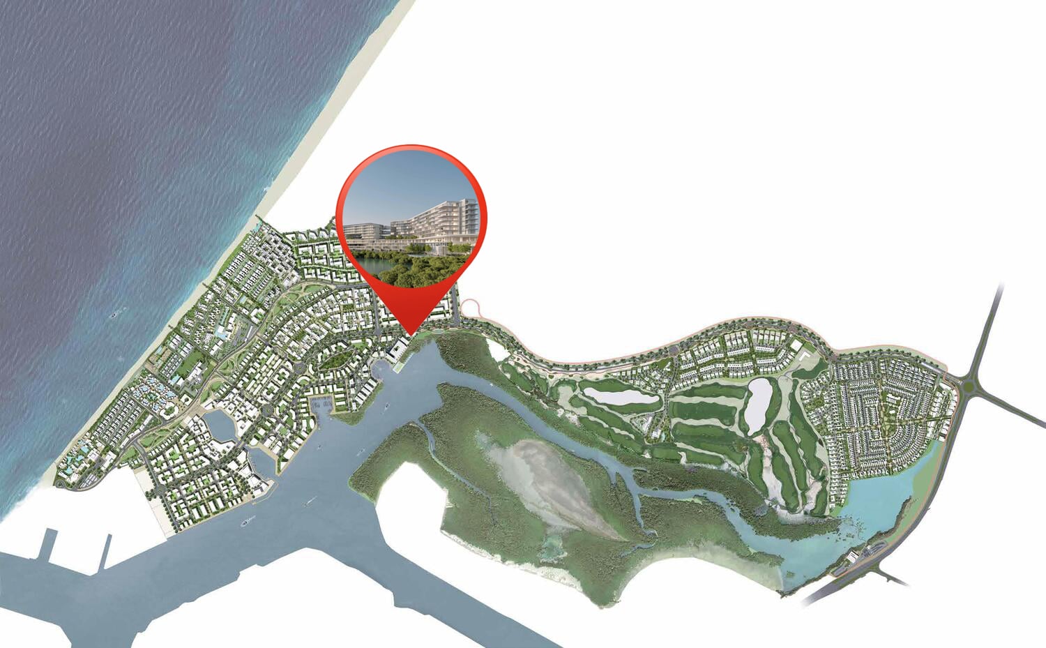 Creekside Residence by Al Zorah Development Company, image 11 of 11. Render supplied by developer.